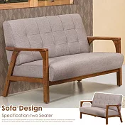 Homelike 喜家居雙人座貓抓皮沙發(1827)