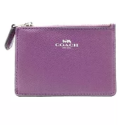 COACH 防刮皮革零錢/鑰匙包-紫色(現貨+預購)紫色