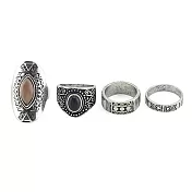 Snatch [限量] 波西大地時刻戒指4件組 / Boho Moment Ring Set