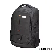 AOKANA奧卡納 輕量防潑水護脊電腦商務後背包 68-093神秘黑