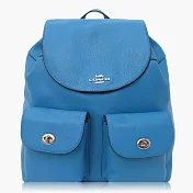COACH 旅行必備　卵石皮革 / 背包 / 後背包_藍色