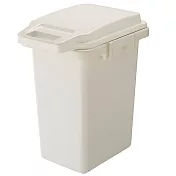 日本RISU｜(H&H系列)掀蓋式防臭連結垃圾桶 33L 純白色