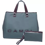 CAMEL - 英倫極簡風超質感牛皮商務型筆電手提斜背2用公事包