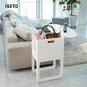 【日本ISETO】日製ACOT折疊式桌邊萬用籃- 白