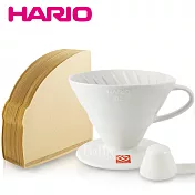 【日本 HARIO】 1-2人份 有田燒陶瓷濾杯+無漂白01濾紙100張