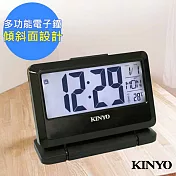 【KINYO】多功能LCD電子鐘/鬧鐘/時鐘(TD-391)大字幕