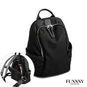 FUNNNY 防盜尼龍系列後背包 Viola 黑