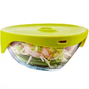 《TK》玻璃蒸煮盒(綠0.5L)