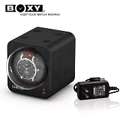 【BOXY自動錶上鍊盒】Fancy Brick系列 皮革款-含變壓器 自由堆疊 動力儲存盒 機械錶專用 WATCH WINDER黑色