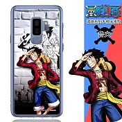 【航海王】Samsung Galaxy S9 (5.8吋) 城牆系列 彩繪保護軟套(魯夫)