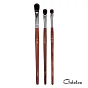 【Galatea葛拉蒂】紅木系列 大中小圓眼影刷/遮瑕刷3支組(彩妝刷具/刷具/化妝刷)