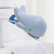 兒童 寶寶 洗手用 立體鯨魚水龍頭加長接水器 水龍頭延伸器 洗手輔助器_水藍
