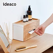 【日本ideaco】原木紙巾面紙兩用盒 -白