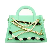 【Candies】梯形串珠迷你包(綠)