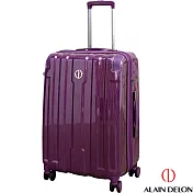 ALAIN DELON 亞蘭德倫 24吋拉絲流線系列行李箱(紫)24吋