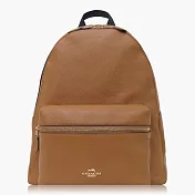 COACH 旅行必備 卵石皮革 / 背包 / 後背包_駝色