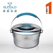 【Buffalo牛頭牌】新雅登304不銹鋼加厚底調理鍋18cm/2.4L(IH.電磁爐適用)