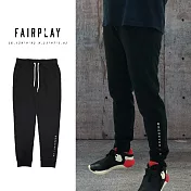 FairPlay Wherever I Go 黑灰 長褲 休閒 修身 素色 抽繩 彈性 鬆緊 現貨 棉褲 運動褲 慢跑褲 縮口褲【GT】34黑