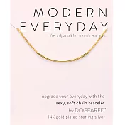 Dogeared modern everyday 平衡骨手鍊 金色 亮面優雅墜 經典流蘇款