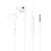 HUAWEI華為 原廠 3.5mm 半入耳式線控耳機 AM115 - 白 (密封袋裝)  白色
