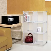 【H&R安室家】6格無門收納櫃-12吋百變收納櫃/組合櫃-HP58D白