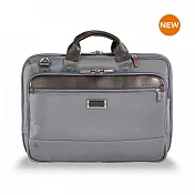 【終身保固 Briggs & Riley KB420-10】改版新發售 @work系列 15.6吋中型電腦公事包-灰