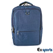 Ex-Sports亞克仕 後背包牛津布-方學院藍色