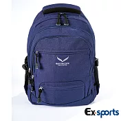 Ex-Sports亞克仕 後背包牛津布-經典包藍色