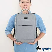 Ex-Sports亞克仕 後背包牛津布-商旅包灰色