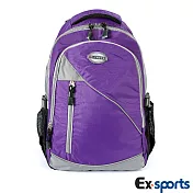 Ex-Sports亞克仕 後背包多功能-玩色灰紫