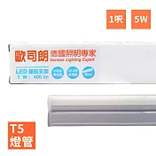 【歐司朗】LEDVANCE OSRAM-星亮 1呎 T5 LED 5W 支架燈/層板燈(全電壓)4000K