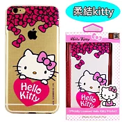 【Hello Kitty】iPhone 6 /6s 彩繪透明保護軟套柔結kitty