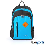 Ex-Sports亞克仕 後背包 休閒多功能-悠雅亮藍色