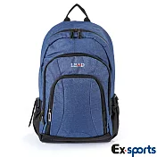 Ex-Sports亞克仕 後背包 休閒多功能-背包客藍色