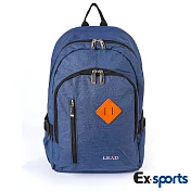 Ex-Sports亞克仕 後背包 休閒多功能-牛津布藍色(牛津布)