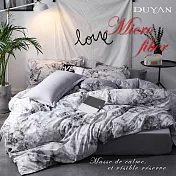 《DUYAN 竹漾》台灣製天絲絨單人床包二件組-北歐大理石