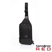 Samsonite RED CADIAZ 極簡休閒運動風斜跨包(黑)