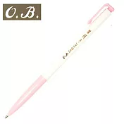 O.B.#206粉彩自動中性筆0.48紅