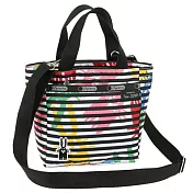 LESPORTSAC 防水尼龍小型手提/斜揹包-條紋兔設計款（現貨＋預購）條紋兔設計款