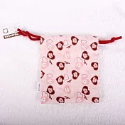 Kapibarasan 水豚君愛心印花束口袋(小)