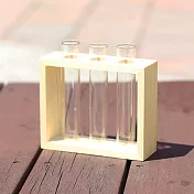 【迎光】夏木漱石試管花器(方形)