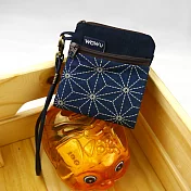 WaWu 客訂製商品*夾心吐司包 日本布*(附繩)  (紺麻葉柄)
