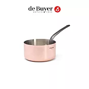 法國【de Buyer】畢耶鍋具『契合銅鍋INO鑄鐵柄系列』單柄調理鍋20cm(無蓋)