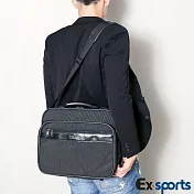 Ex-Sports亞克仕 電腦公事包-超凡質感黑色