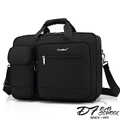 DF BAGSCHOOL - 優選職場款機能性電腦防震公事包-共2色黑