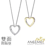 Angemiel安婕米 925純銀項鍊 Fairy精靈 Glamour 中 間隔墜 (白鑽.金)
