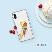 INJOYmall for iPhone 6+ 冰淇淋戀曲透明防摔手機殼 保護殼