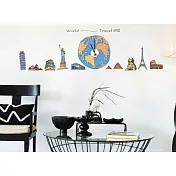 【itaste小品味】CLI027 繞著地球跑時鐘壁貼