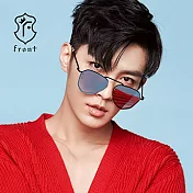 【Front 太陽眼鏡】Bad Apple-Bk03 #時尚造型太陽眼鏡/墨鏡_黑框水銀鏡