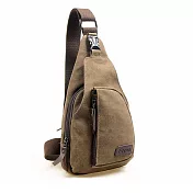 DF BAGSCHOOL - 日式吉田風帆布款休閒單肩斜背包-共4色咖啡